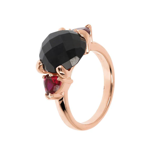 Anello Felicia Rubino Onice Nero WSBZ02017.BO