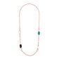 Collana Lunga con Pietre Naturali Taglio a Saponetta WSBZ02092.BO+GM