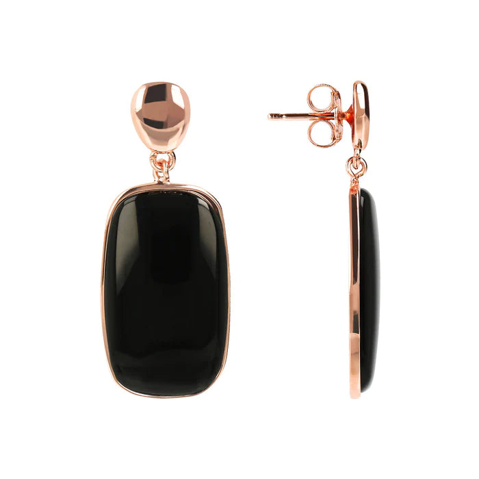 Pendientes con Piedra Natural Jabonada WSBZ02097.BO