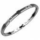 Pulsera de Hombre de Acero y Negro con Espinelas UHB072