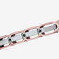 Bracciale Hi-Teck Uomo Rosato a Maglie Larghe UHB007