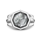 Anillo Chevalier Hombre de Plata con Nácar ESA037