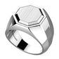 Anillo de hombre Chavlier hexagonal EXA233