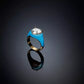Anello Love Parade Dorato e Blu J19AVI410