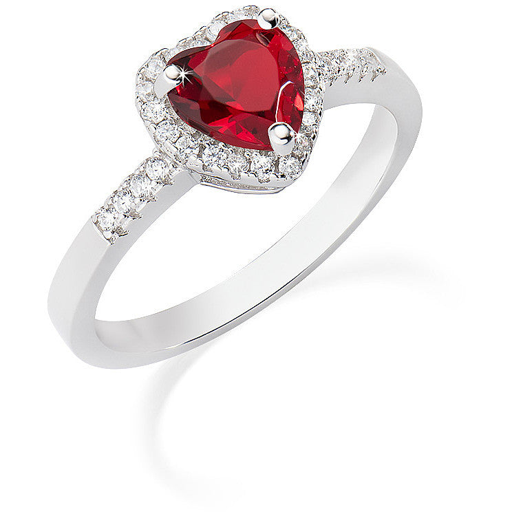 Anillo Titánico Corazón Rojo ANTICBR2 