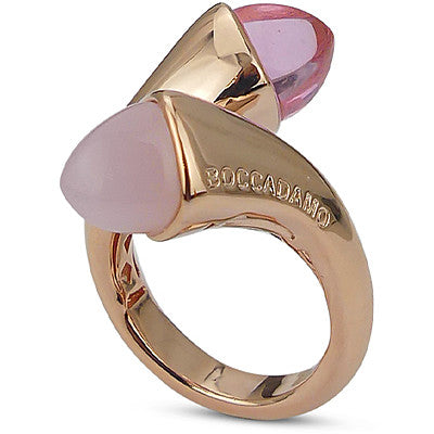 Anillo Caleida Cuarzo Rosa y Cristal Rosa KAN012RR 