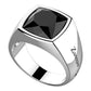 Anillo de Hombre en Plata con Gran Ónix Natural ESA005