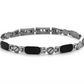 Bracciale Uomo 4US Acciaio e Nero 4UBR5632