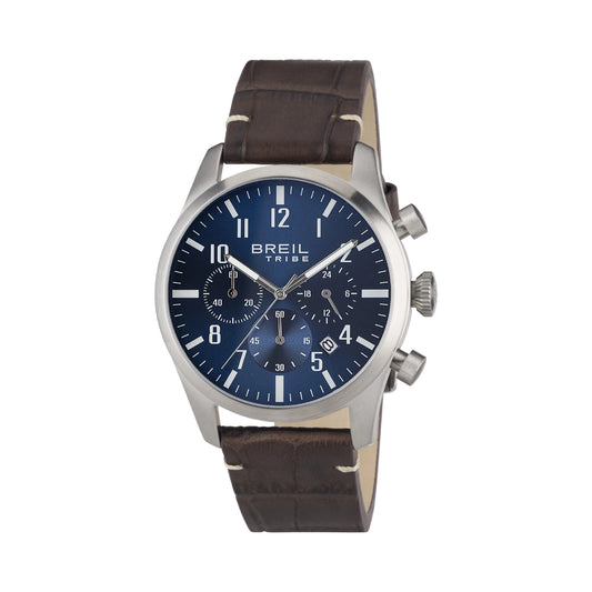 Reloj Classic Elegance marrón y azul para hombre EW0229