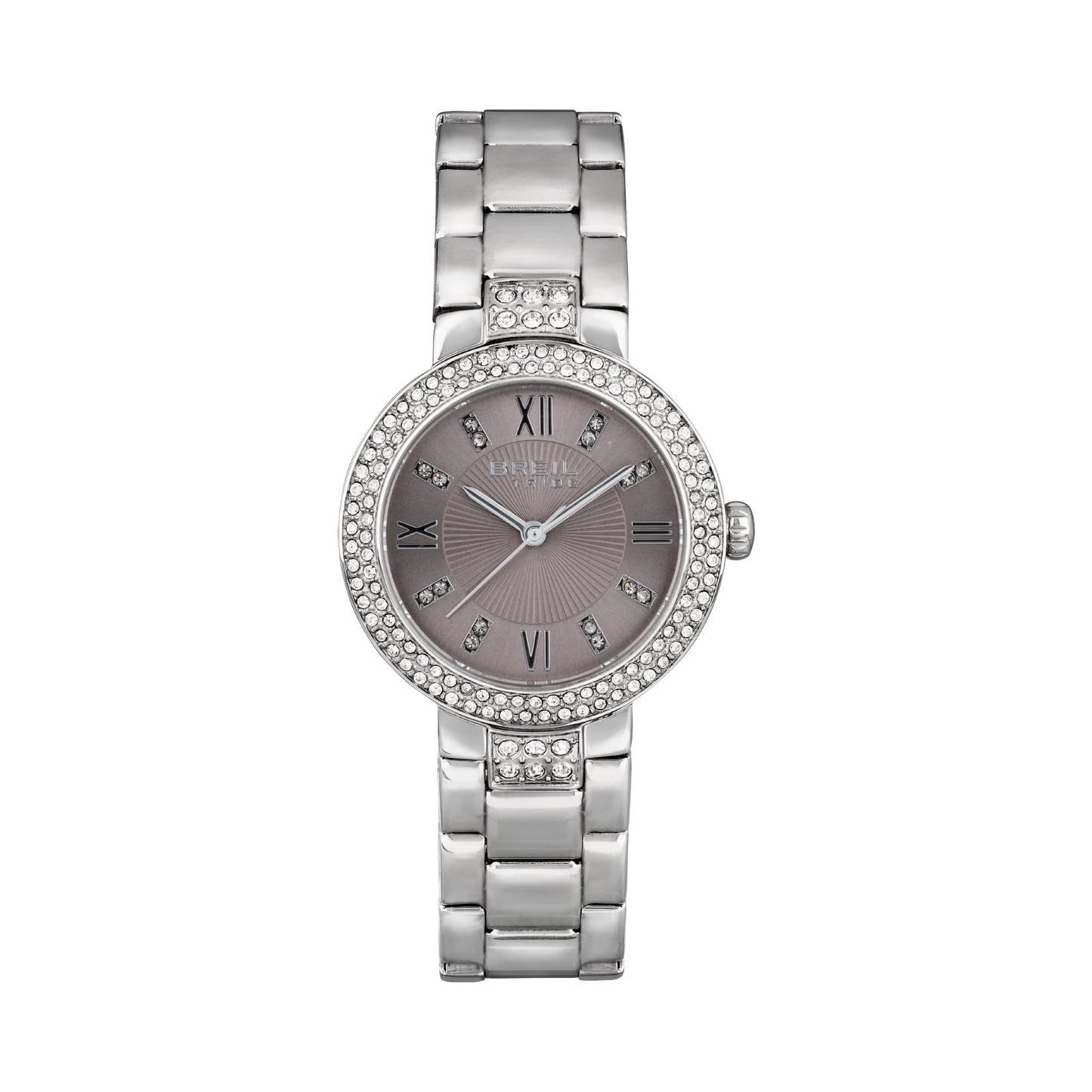 Reloj Mujer Dance Floor Plateado Con Cristales EW0504