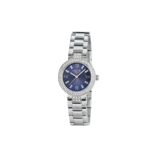 Reloj Mujer Dance Floor Plata Y Azul EW0255 