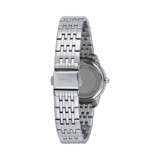 Reloj Mujer Alyce Plata Y Azul Con Cristales EW0473