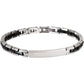 Bracciale Uomo Type Acciaio e Nero 231309