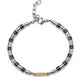 Bracciale Uomo 4US in Acciaio e Ceramica Nera 4UBR5618