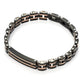 Bracciale Uomo 4US Nero e Rosato 4UBR5124
