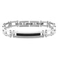 Bracciale Uomo 4US in Acciaio con Zirconi Neri 4UBR5635