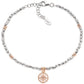 Bracciale Catena con Rosa dei Venti Rosato BRDO1RVBR