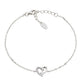 Pulsera Corazón de Plata con Circonitas BRHSBBZ