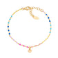 Pulsera Corazón Dorado con Esmalte BRSMCUGM3