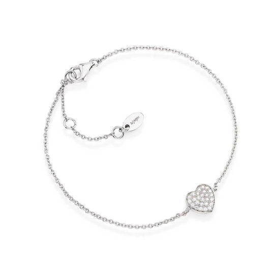 Brazalete de corazón de circón BRH