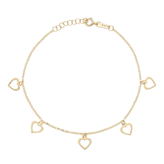 Pulsera Charm Corazones AU9BRMCUG