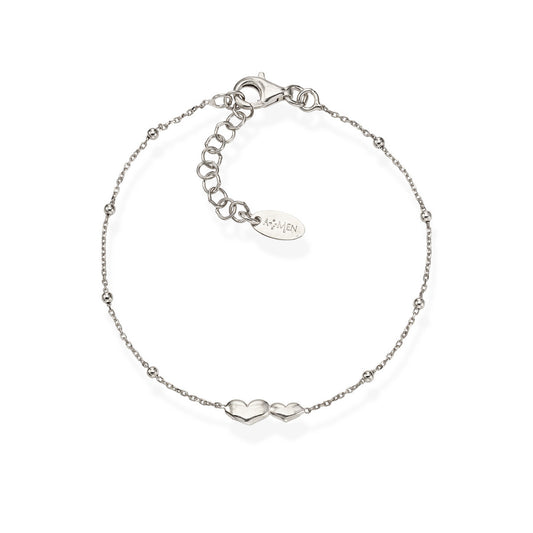Pulsera Rodio Corazones BRCDB3