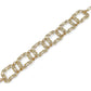 Pulsera Cadena Mágica Dorada con Cristales XBR974D