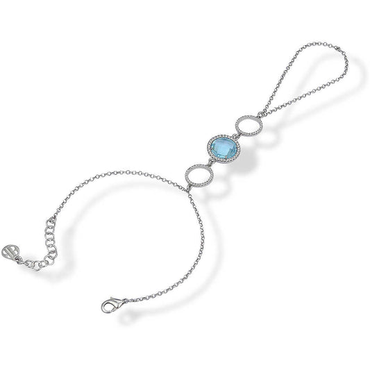 Pulsera Sharada Aguamarina Cristal XBC009C 