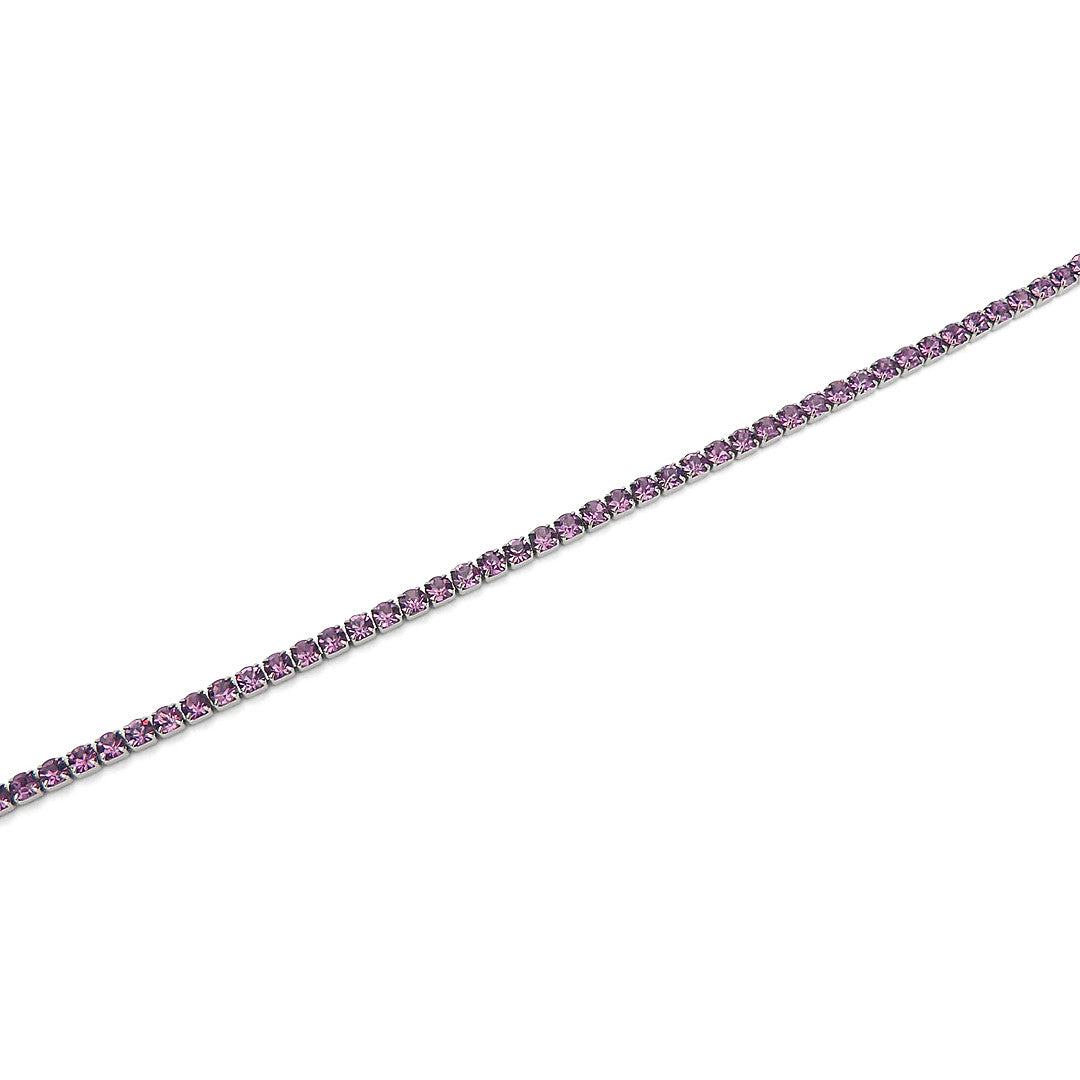 Pulsera Mya Sparkles Tennis Zirconia Amatista SV/BR23 