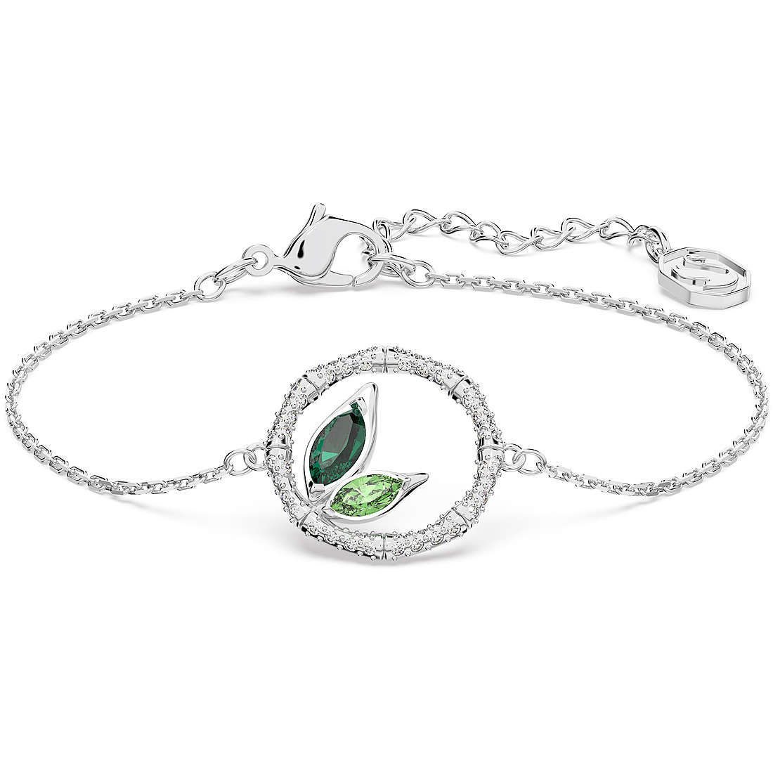 Pulsera Plata Dellium Verde Bambú 5645375 