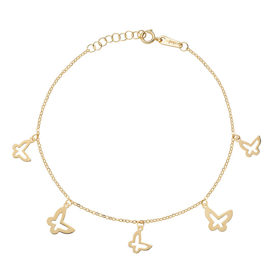 Pulsera con dije de mariposas AU9BRMFAG