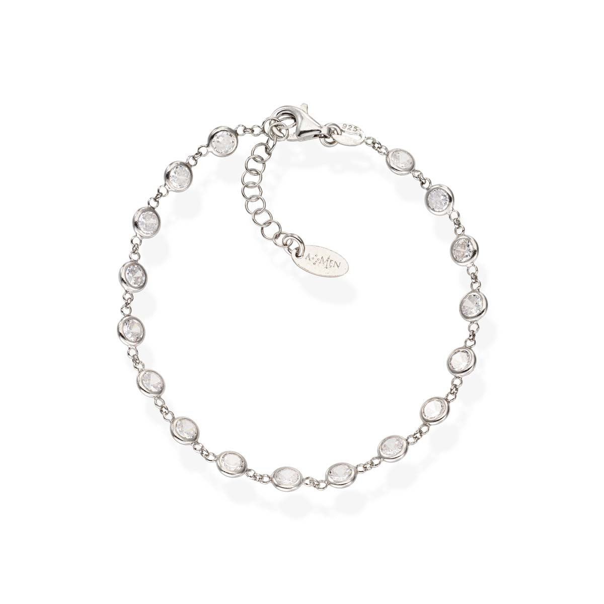 BRGOBB3 Pulsera Gotas Zirconia Blanca