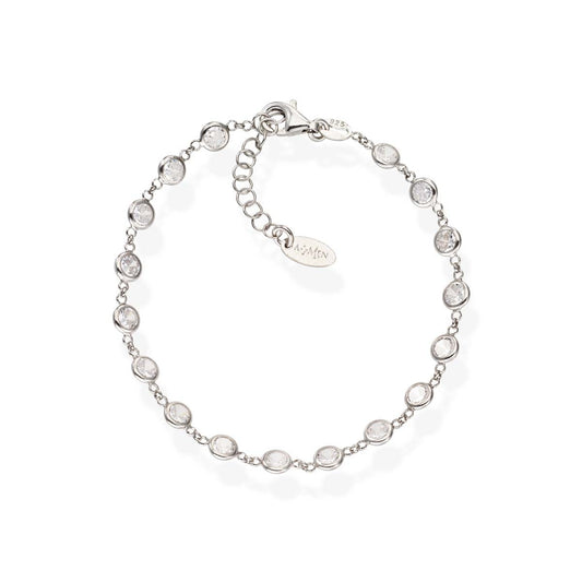 BRGOBB3 Pulsera Gotas Zirconia Blanca