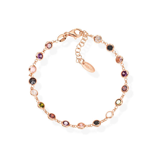 BRGORM3 Pulsera Gotas Circonitas Multicolor