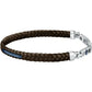 Bracciale Uomo Jewels Marrone, Silver e Blu JM222AVE03