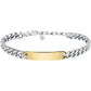 Pulsera Hombre Plata y Cadenas Oro SATX15