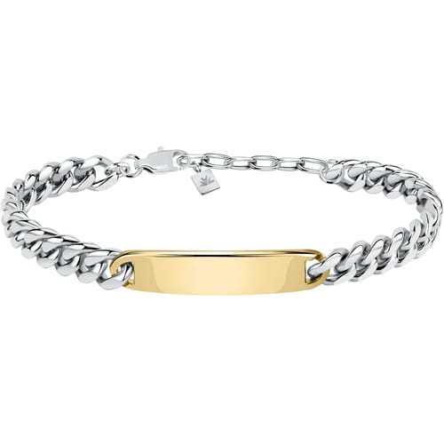 Bracciale Uomo Catene Silver e Dorato SATX15