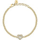 Bracciale Incontri Dorato con Cuore e Cristalli SAUQ17