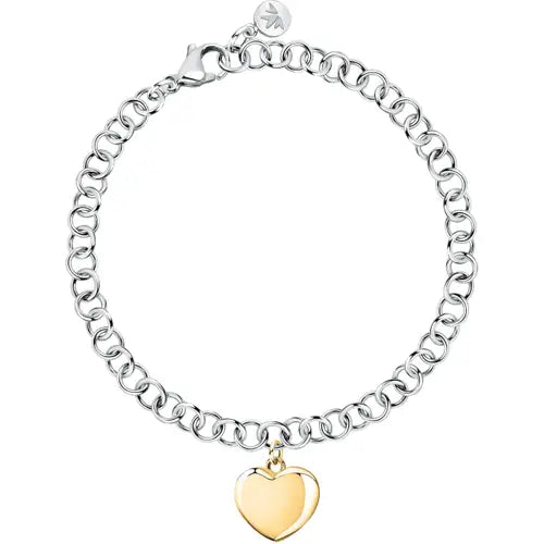 Pulsera Istanti con Corazón Dorado SAVZ10