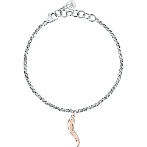 Pulsera Istanti con croissant rosado SAVZ11