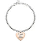 Pulsera Love con Corazón Rosa SOR21