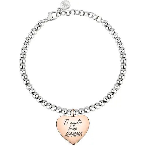 Bracciale Love con Cuore Rosato SOR21