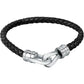 Pulsera Moody Negra y Plateada para Hombre SQH41