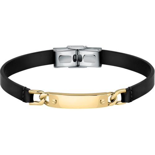 Bracciale Uomo Moody Nero e Dorato SQH43