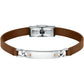 Pulsera Moody de Acero y Marrón para Hombre SQH45