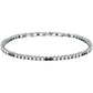 Pulsera Hombre Tennis Plata y Negra SATT11