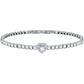 Pulsera Tesori Corazón de Plata y Cristales SAVB11