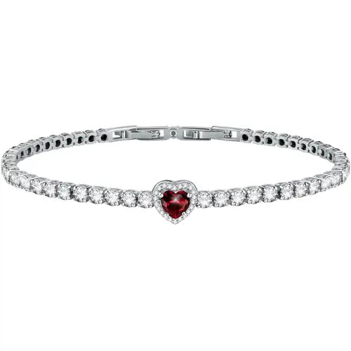Bracciale Tesori in Argento con Zirconi e Cuore SAVB18