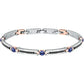 Pulsera Hombre Urban Acero y Rosé SABH23