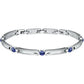 Pulsera de Hombre Urban Steel con Cristales Azules SABH24